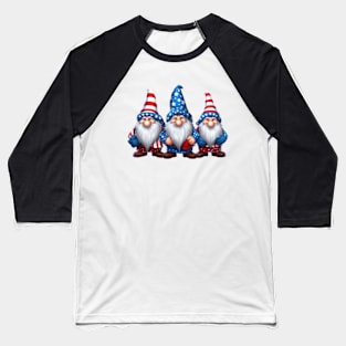 4th of July Gnomes #2 Baseball T-Shirt